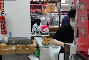 焼いた後の生地
