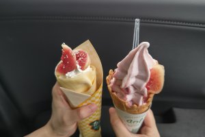 いちじくソフトといちじくクレープ①